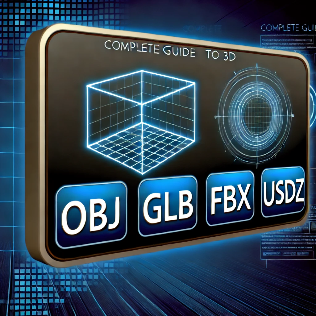 3Dモデルファイル形式の完全ガイド：OBJ、GLB、FBX、USDZの違いを解説